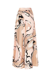 Printed silk pants -  | Wise