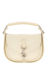 Ivory leather B Clip handbag -  | Wise
