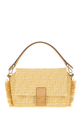 Embroidered jacquard medium Mamma Baguette handbag -  | Wise