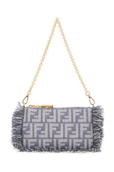 Embroidered denim shoulder bag -  | Wise