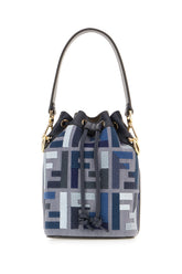 Embroidered fabric mini Mon Tresor bucket bag -  | Wise