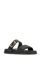Black nappa leather Feel sandals -  | Wise