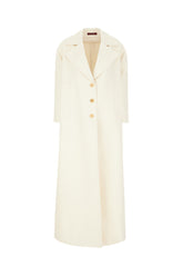 Ivory wool blend coat -  | Wise