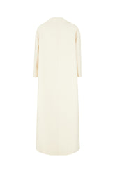 Ivory wool blend coat -  | Wise