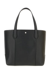 Black leather shopping bag -  | Wise