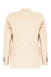 Sand stretch cotton blazer -  | Wise