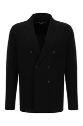 Black stretch cotton blazer -  | Wise