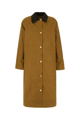 Khaki green cotton coat -  | Wise