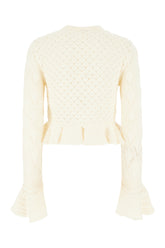 Sand cotton blend cardigan -  | Wise