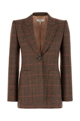 Embroidered wool blazer -  | Wise