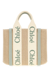 Borsa a mano Woody piccola in lino cappuccino -  | Wise