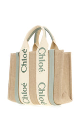 Borsa a mano Woody piccola in lino cappuccino -  | Wise
