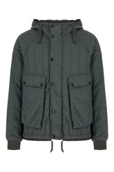 Sage green polyester padded jacket -  | Wise