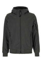 Bottle green stretch polyester jacket -  | Wise