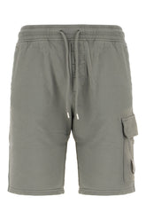 Sage green cotton bermuda shorts -  | Wise