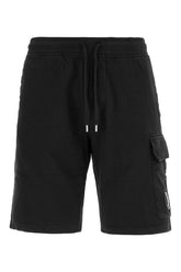 Black cotton bermuda shorts -  | Wise