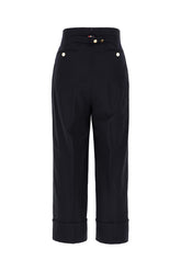Midnight blue wool pants -  | Wise