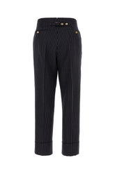 Embroidered stretch cotton pants -  | Wise