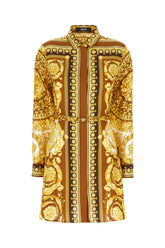 Printed twill shirt dress -  | Wise