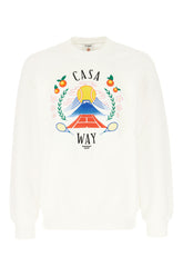 Felpa Casa Way Mountain in cotone avorio -  | Wise