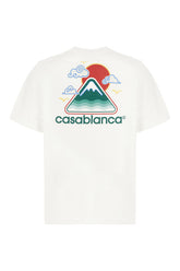 White cotton Montagne Ondulée t-shirt -  | Wise