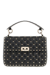 Borsa a mano Rockstud Spike media in nappa nera -  | Wise
