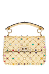 Borsa a mano Rockstud Spike in nappa oro -  | Wise