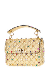 Borsa a mano Rockstud Spike in nappa oro -  | Wise