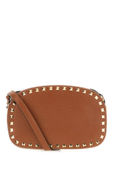 Caramel leather crossbody bag -  | Wise