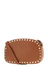 Caramel leather crossbody bag -  | Wise