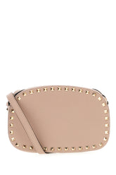 Powder pink leather crossbody bag -  | Wise