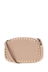 Powder pink leather crossbody bag -  | Wise
