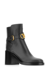 Black leather ankle boots -  | Wise