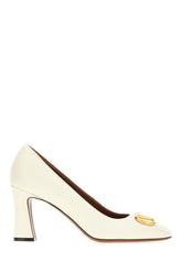 Ivory leather pumps -  | Wise