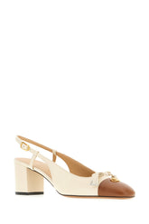 Sand leather pumps -  | Wise