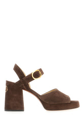 Brown suede sandals -  | Wise