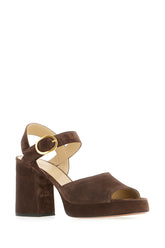 Brown suede sandals -  | Wise