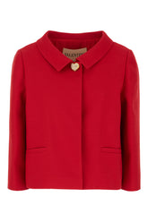 Cappotto in misto lana rossa -  | Wise