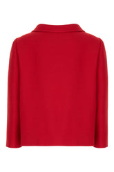 Cappotto in misto lana rossa -  | Wise