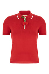 Polo in cotone rosso -  | Wise