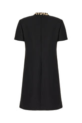 Black wool blend dress -  | Wise
