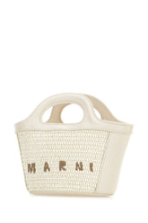 Borsa a mano Tropicalia micro in pelle bianca -  | Wise