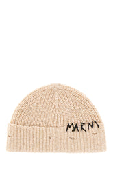 Melange sand wool beanie hat -  | Wise