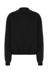 Black cotton sweatshirt -  | Wise