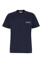 T-shirt in cotone blu navy -  | Wise