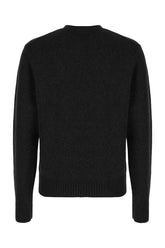 Black wool blend sweater -  | Wise