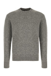 Melange grey wool blend sweater -  | Wise