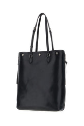 Black leather shopping bag -  | Wise