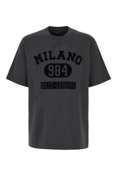 T-shirt in cotone antracite -  | Wise