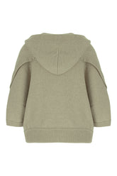 Cardigan in misto lana verde salvia -  | Wise